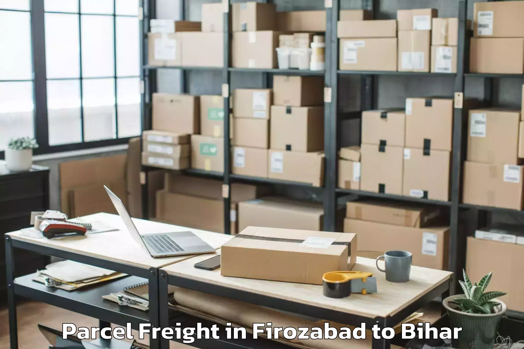 Top Firozabad to Mahnar Parcel Freight Available